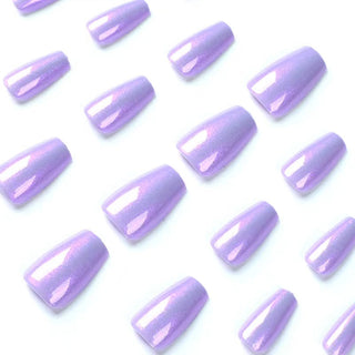 Pearlescent Purple Nails