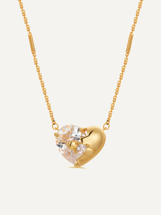 Gold lock Necklace 