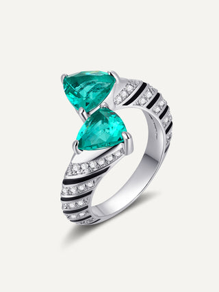 Zircon Diamond Ring